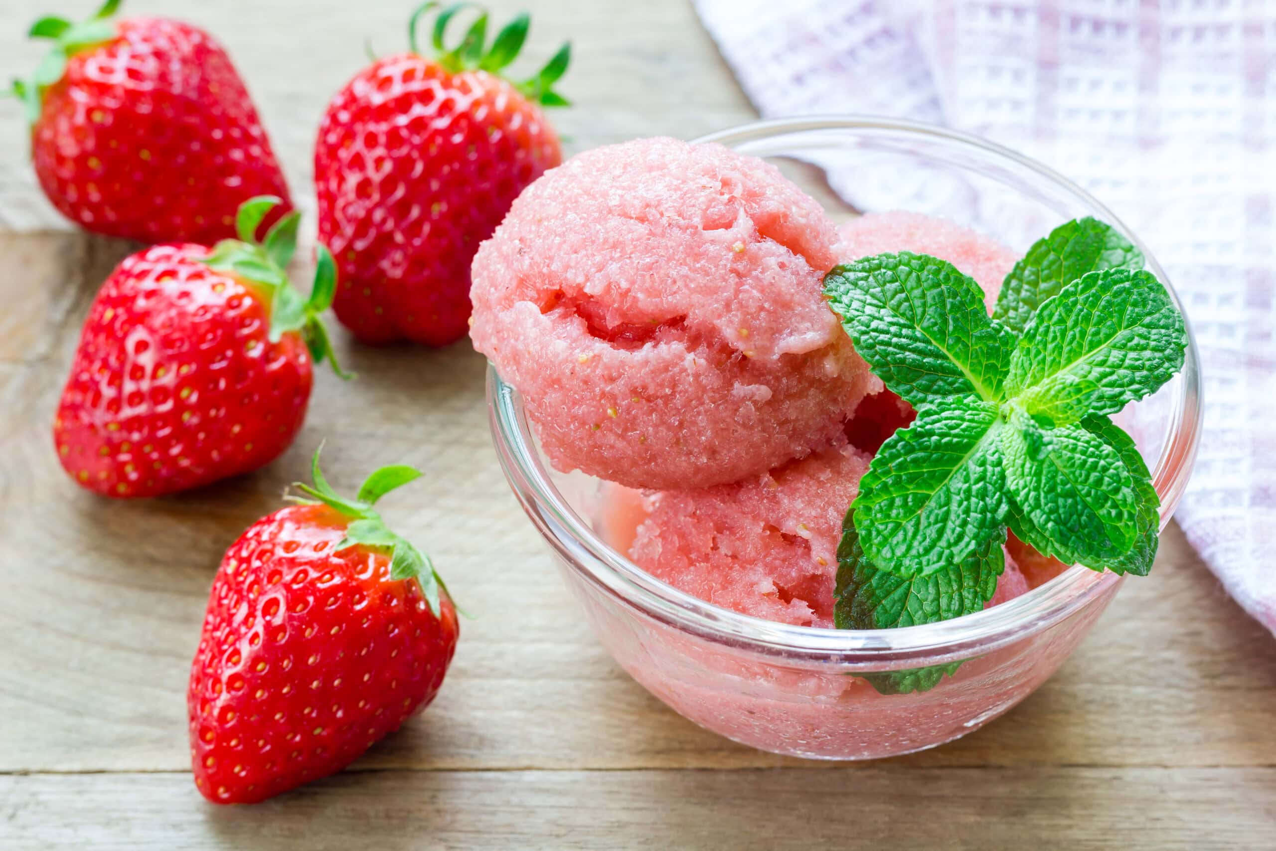 The Easiest Strawberry Sorbet Ever!