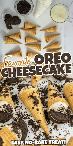 oreo cheesecake cones