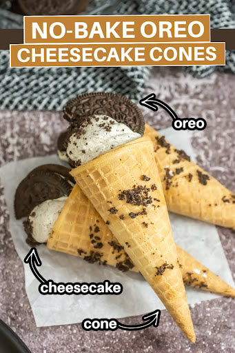 oreo cheesecake cones