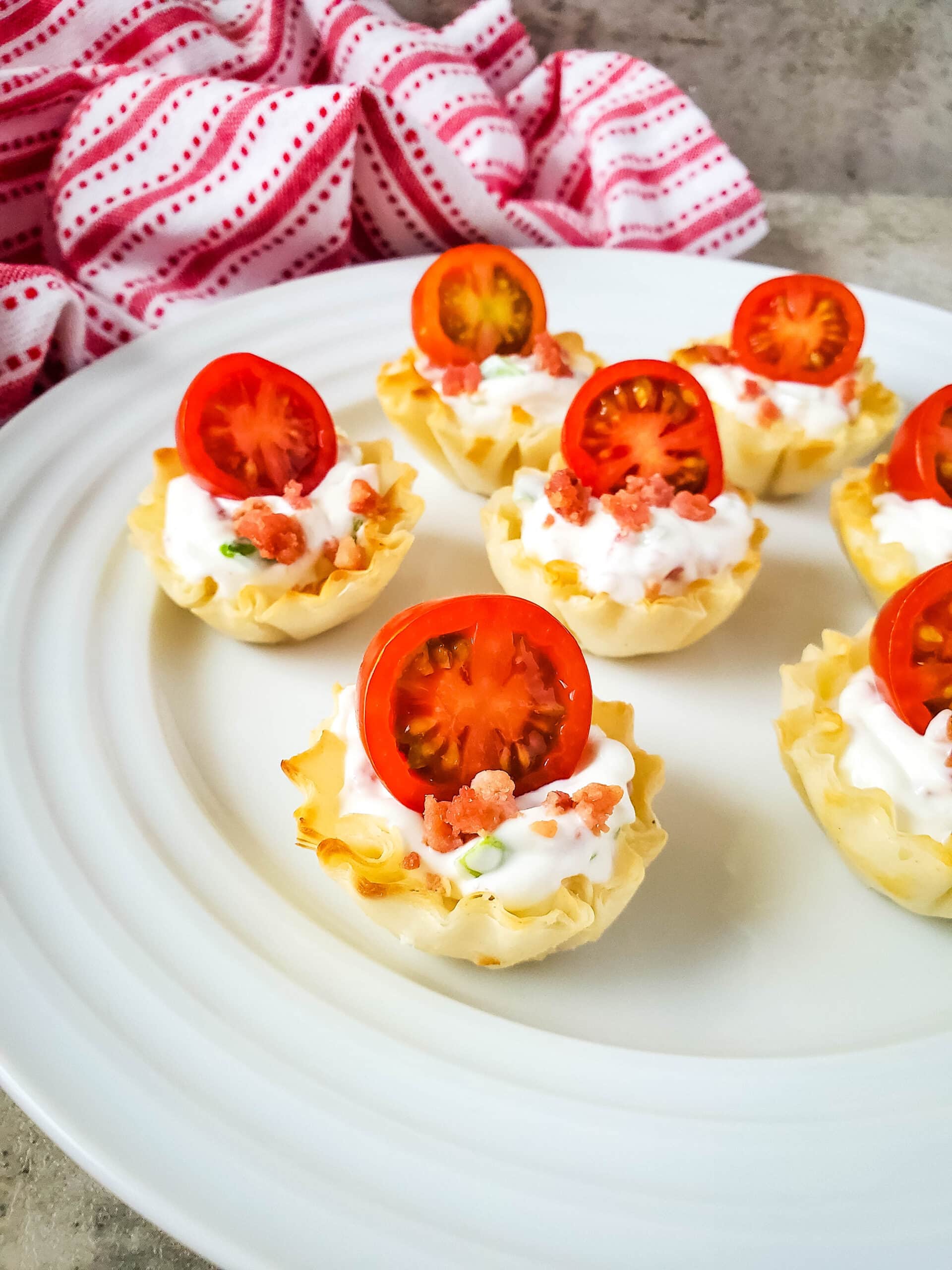 BLT Phyllo Party Bites