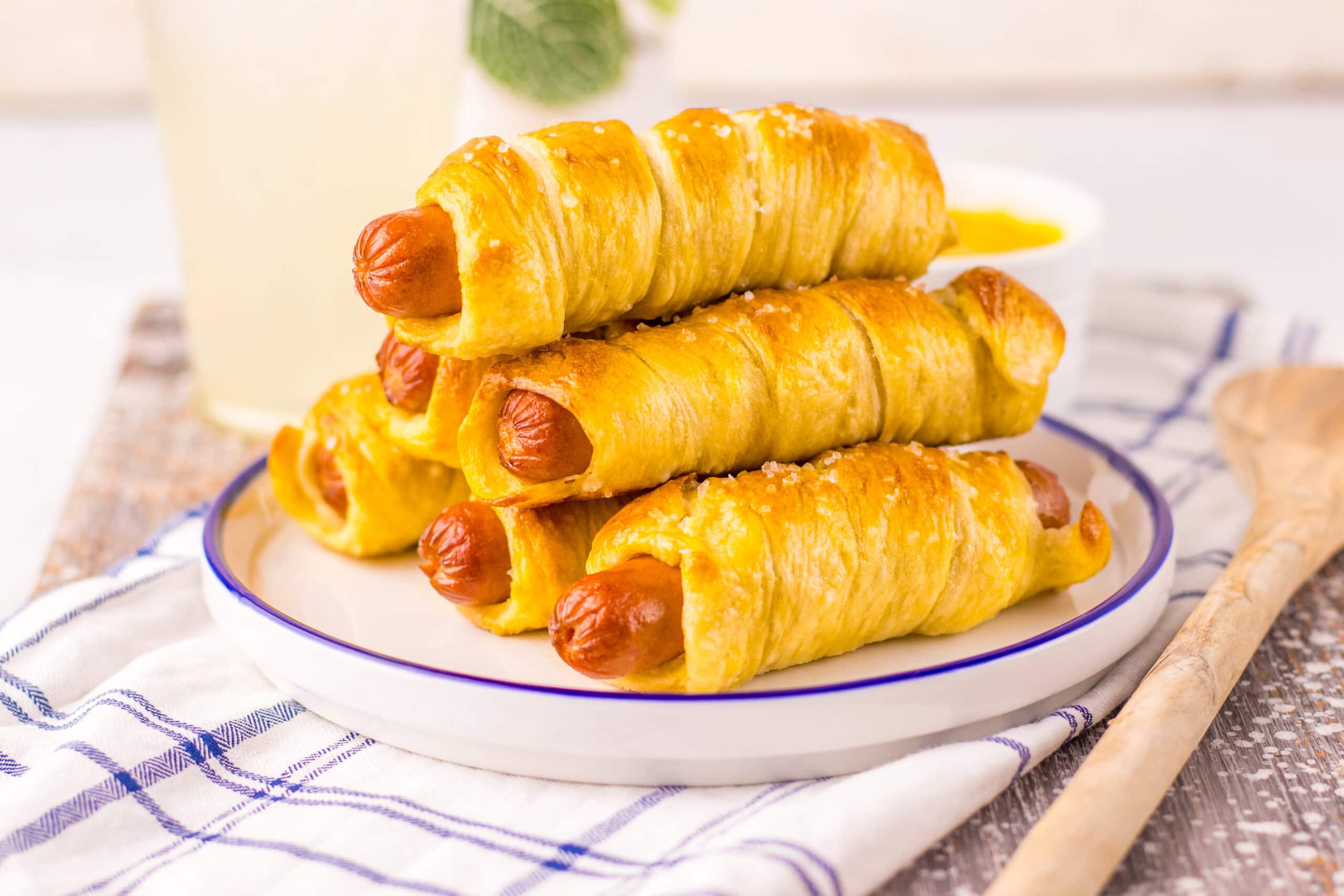 Soft and Salty Homemade Pretzel Dogs