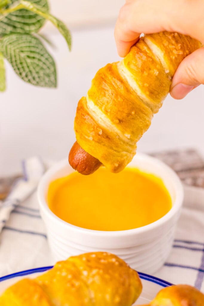 Soft and Salty Homemade Pretzel Dogs