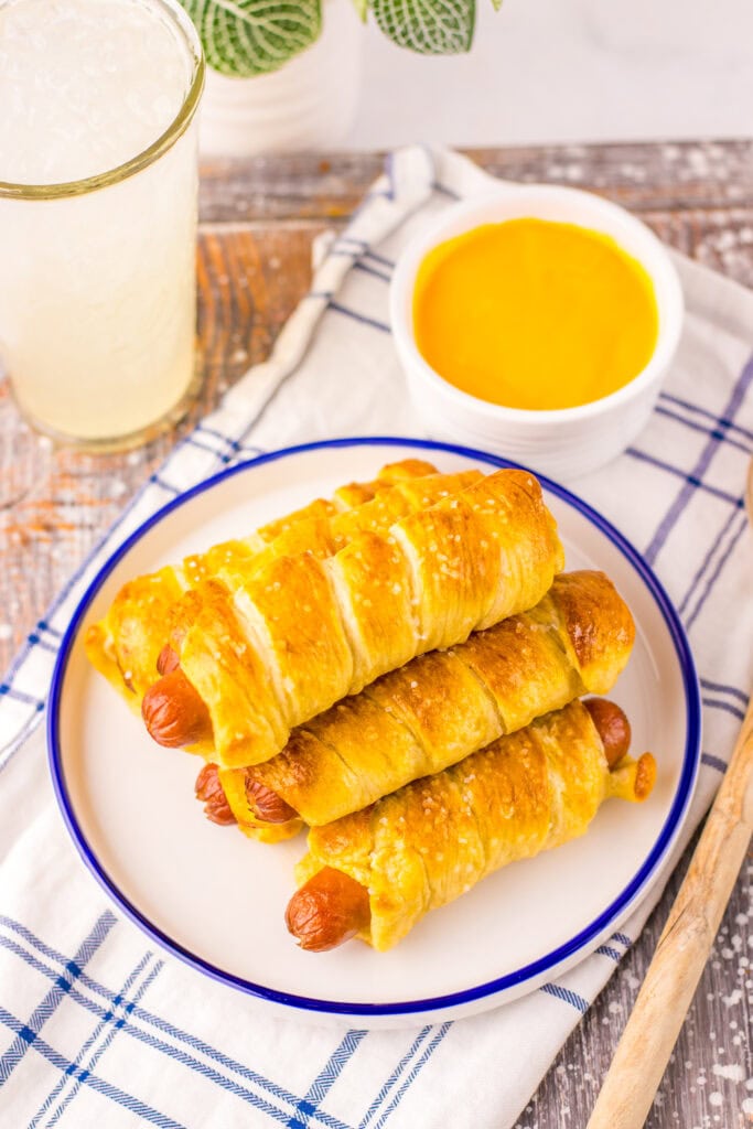 Soft and Salty Homemade Pretzel Dogs