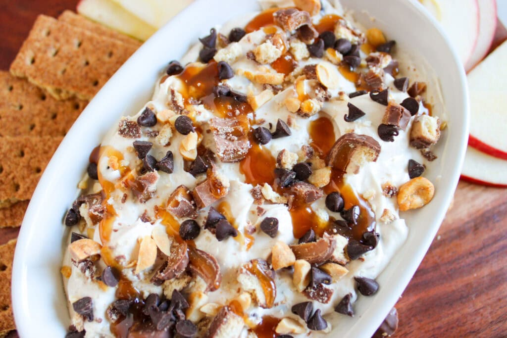 Caramel Twix Apple Dip