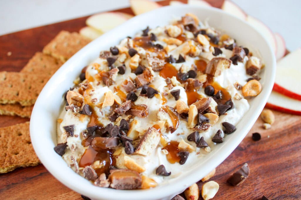 Caramel Twix Apple Dip