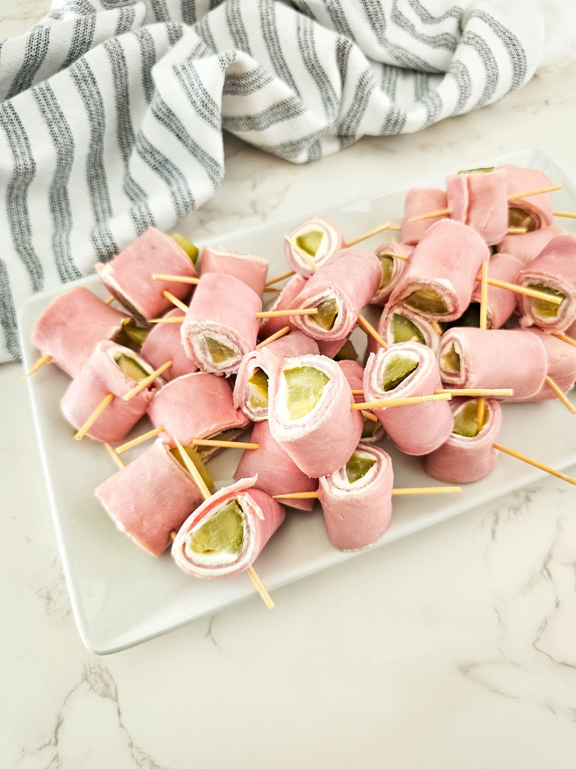 Quick & Tasty Pickle Ham Rolls