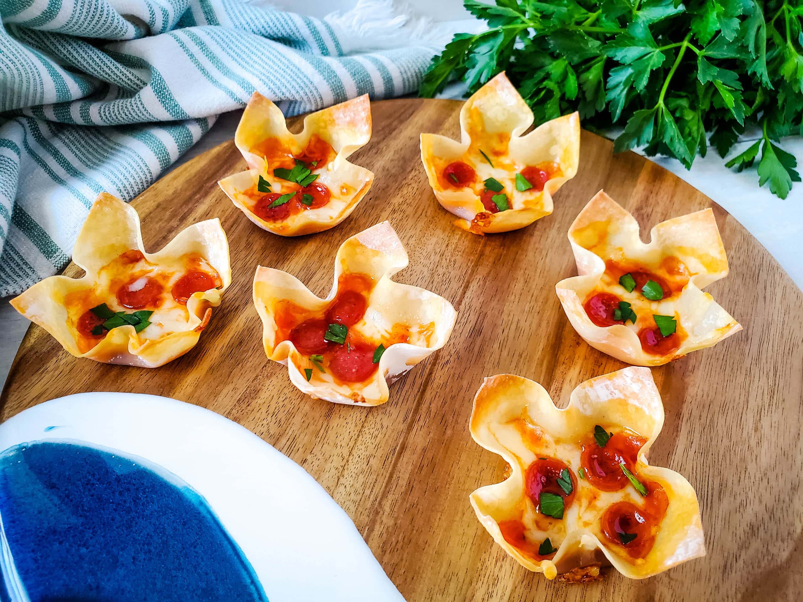 Pizza Wonton Cups: Small Bites, Big Taste!