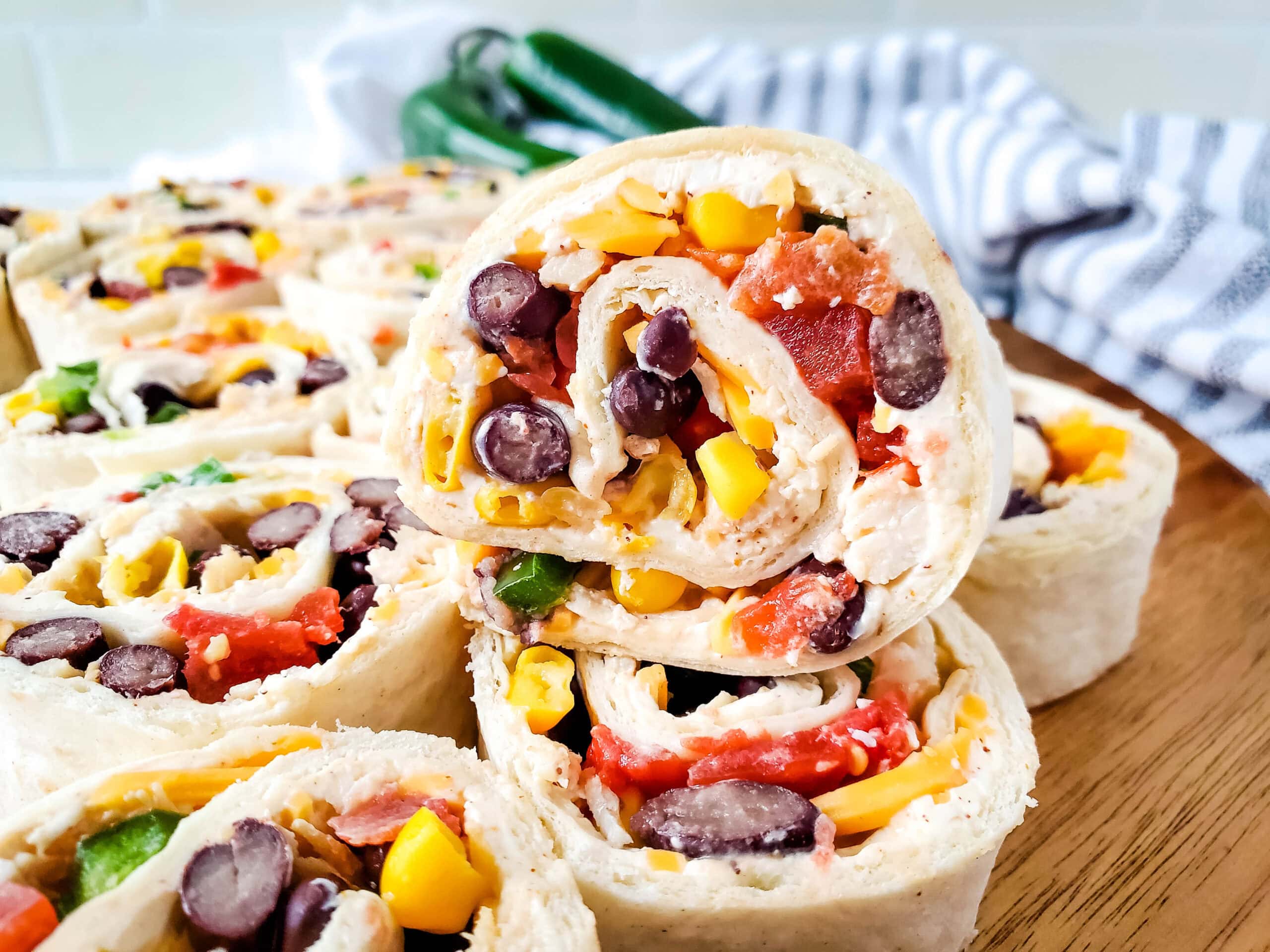 Southwest Chicken Pinwheels