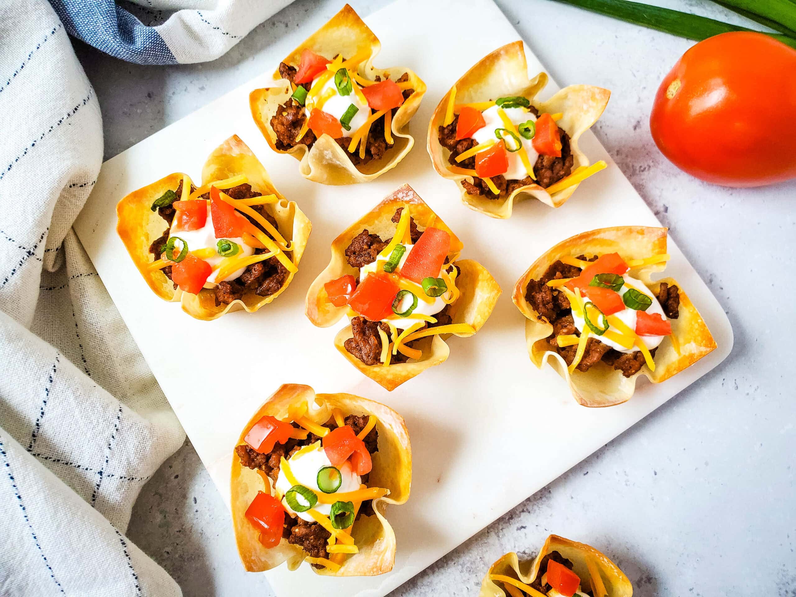 Taco Wonton Cups: Tiny Tacos, Big Flavor!