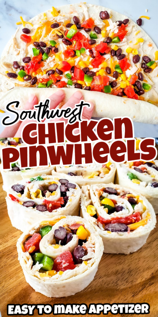 southwest chicken pinwheels