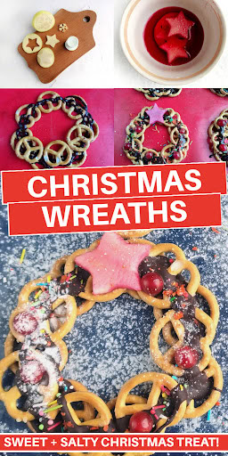 pretzel christmas wreath