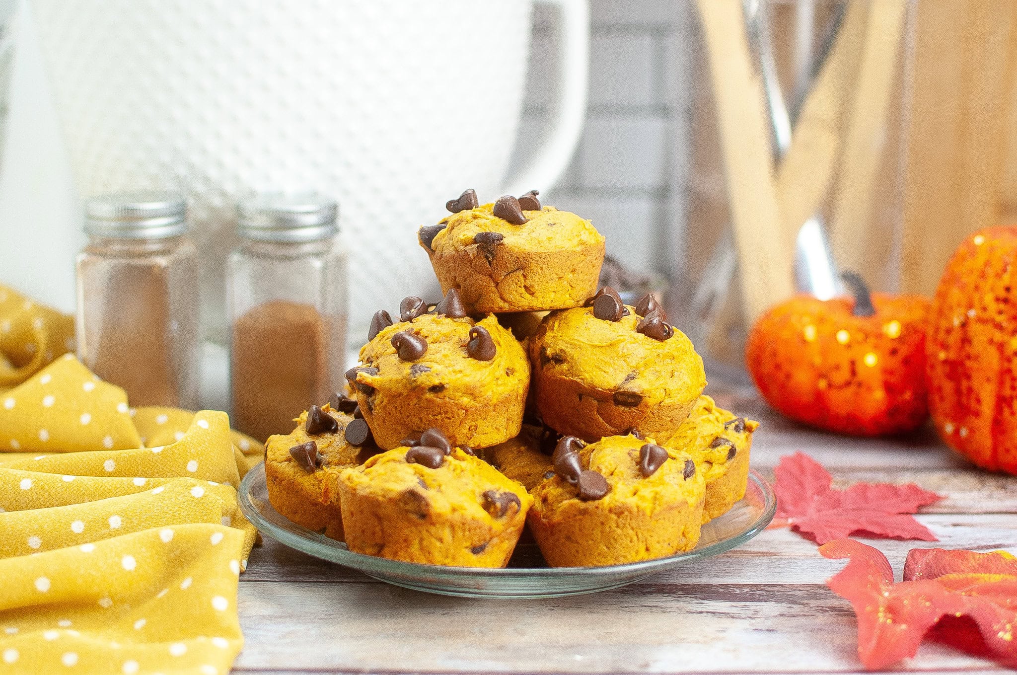 Warm and Fluffy Pumpkin Spice Muffins