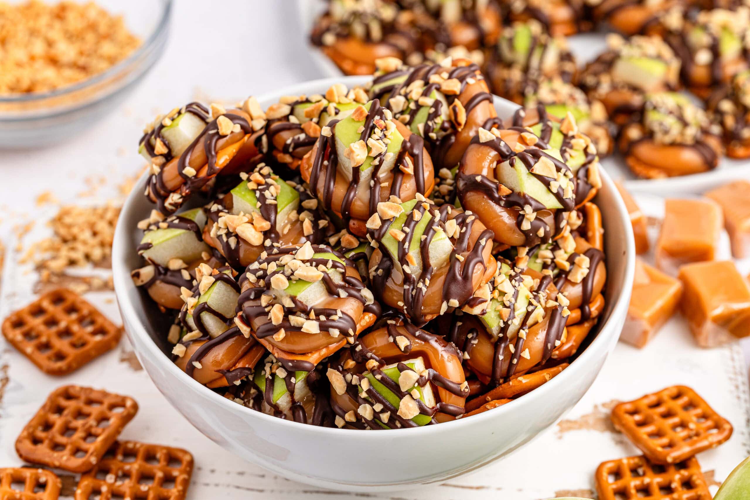 Sweet, Salty, and a Little Crunch: Caramel Apple Pretzel Bites