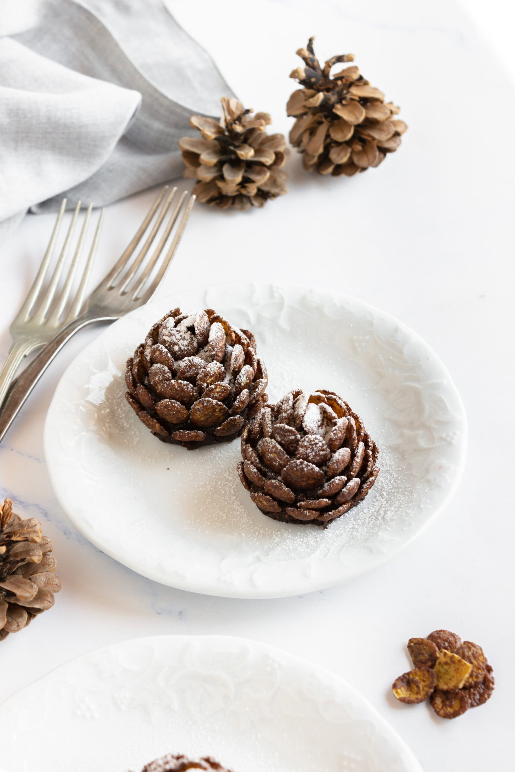 Delightful Christmas Edible Chocolate Pine Cones