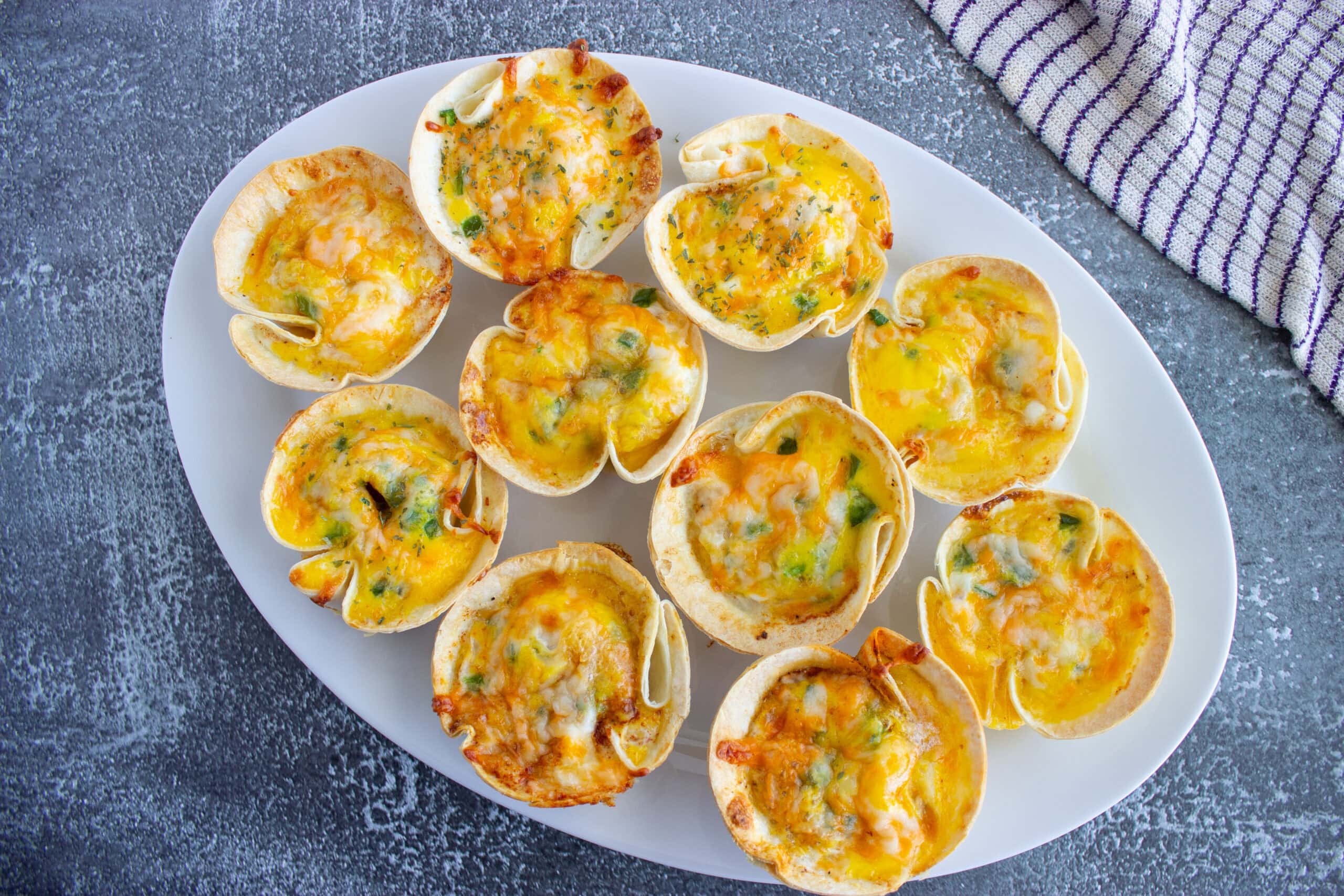 Three Cheese Mini Quiches for On-the-Go Meals