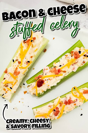 bacon and cheese stuffed celery