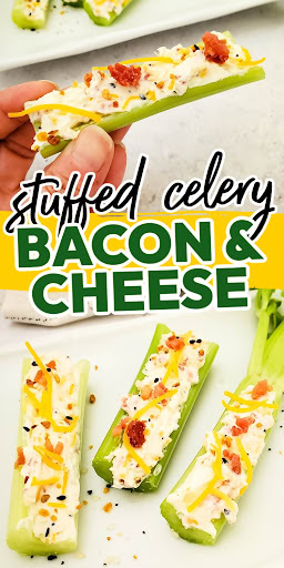 bacon and cheese stuffed celery