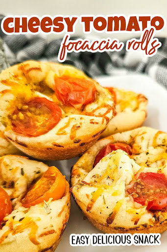 cheesy tomato focaccia rolls