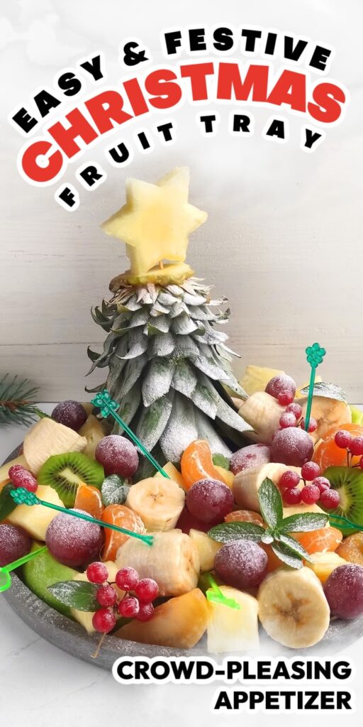 christmas pineapple fruit tray