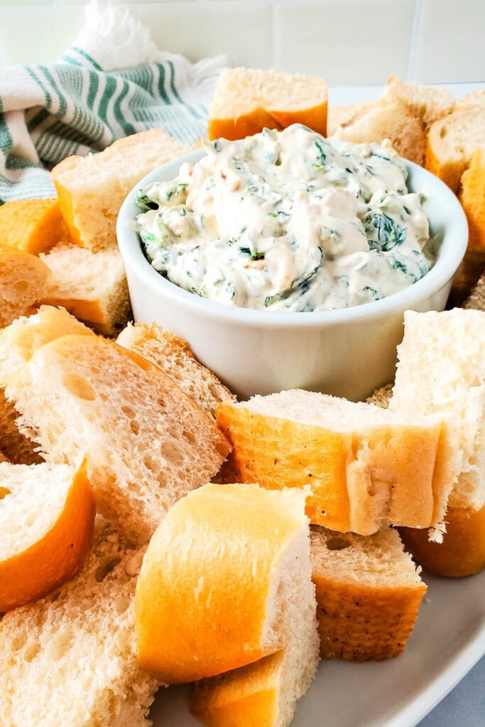 cold spinach dip - game day finger food