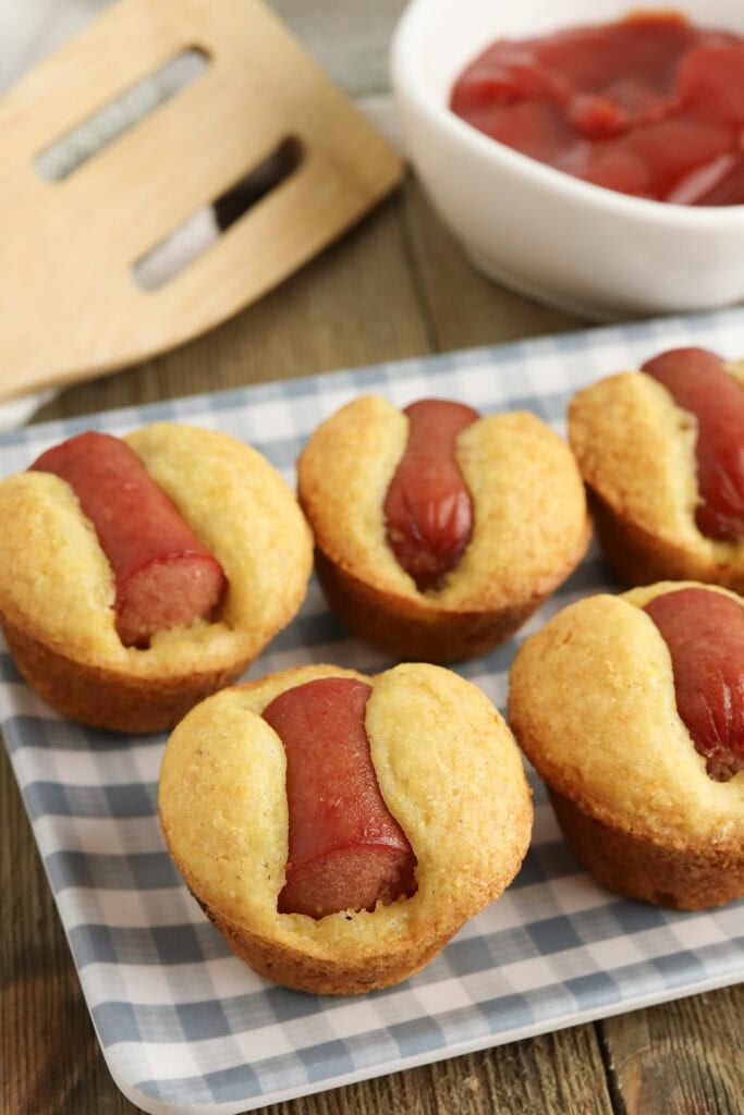 corndog mini muffins - game day finger food