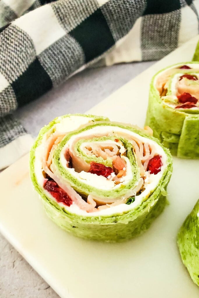 cranberry turkey pinwheels- game day finger food