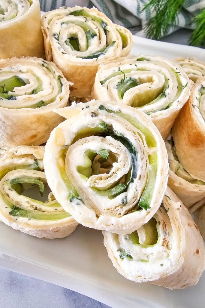 cucumber and dill pinwheels