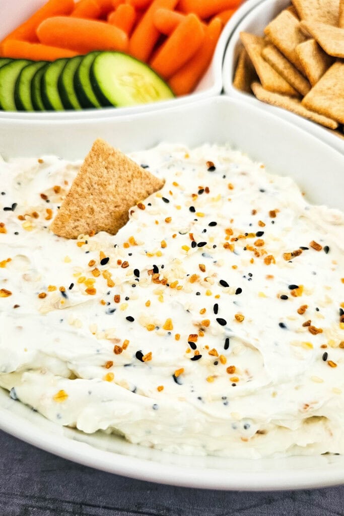 everything bagel dip - game day finger food