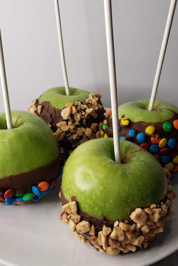 fall treats - chocolate covered apples