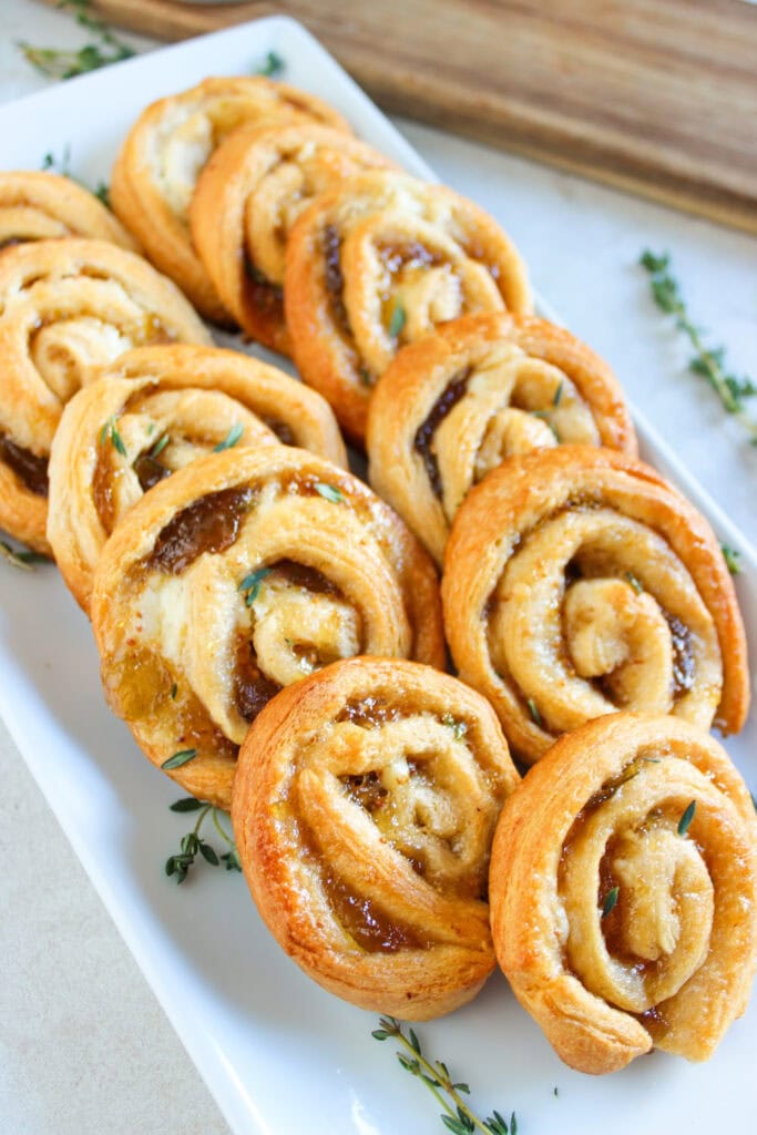 fig and goat cheese pinwheels