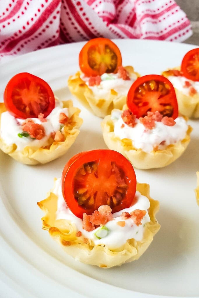  blt phyllo bites