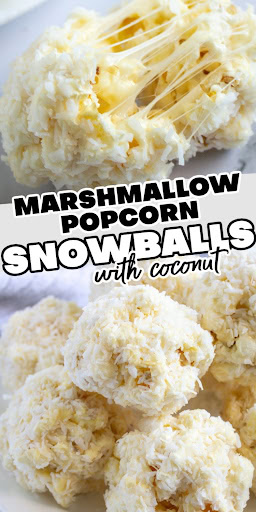 marshmallow popcorn snowballs