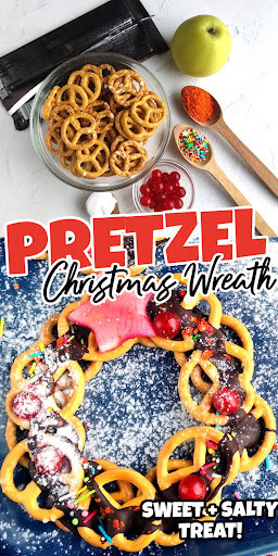 pretzel christmas wreath