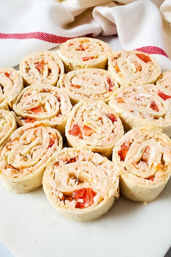 seafood pinwheels - game day finger food