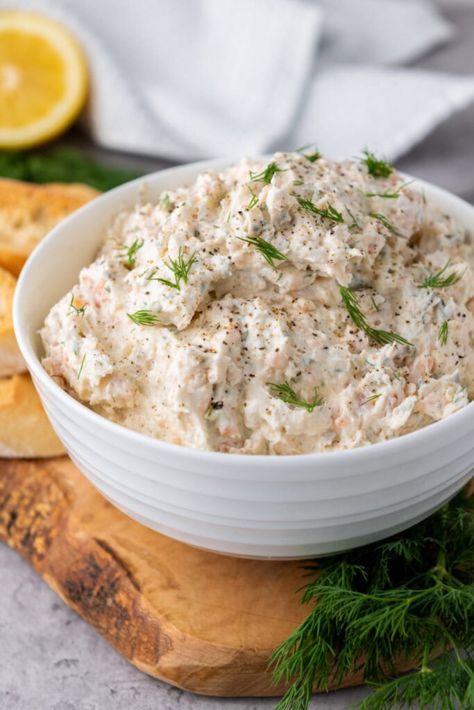 smoked salmon dip - game day finger food