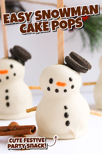 snowman cake pops