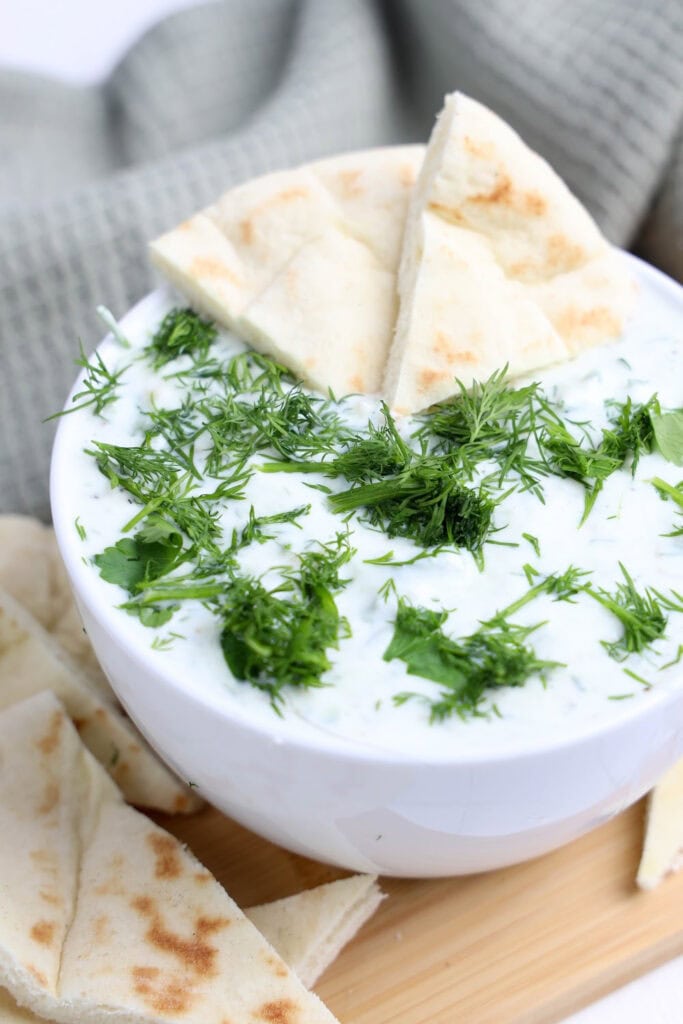 tatziki dip- game day finger food