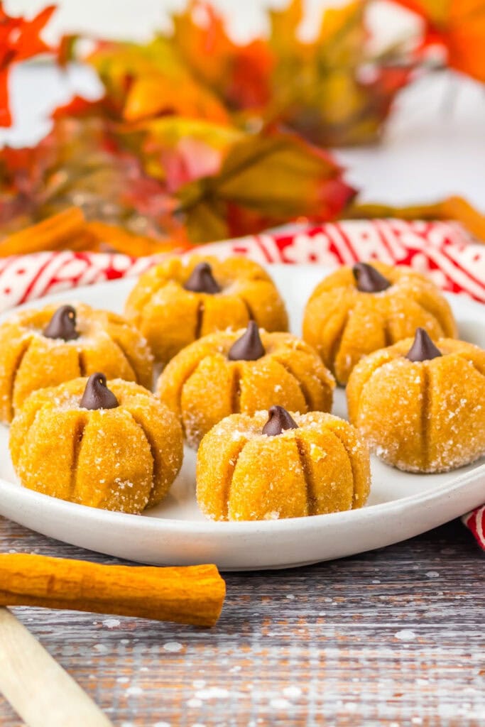 thanksgiving themed treats - pumpkin truffles