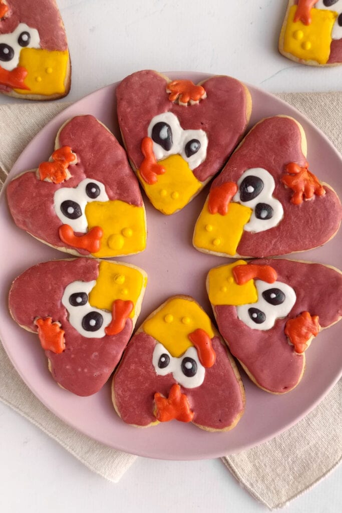 thanksgiving themed treats - sugar cookie turkeys