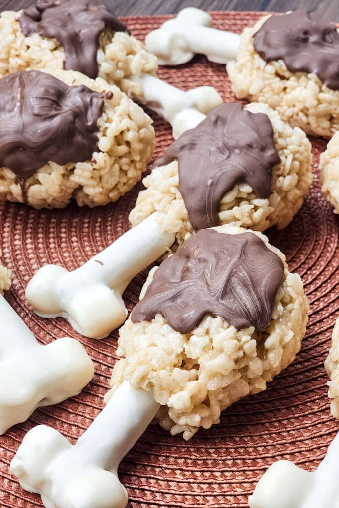 turkey leg rice krispies - thanksgiving themed treats