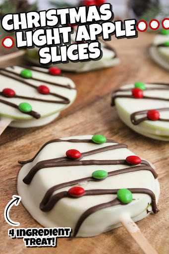 christmas light apple slices