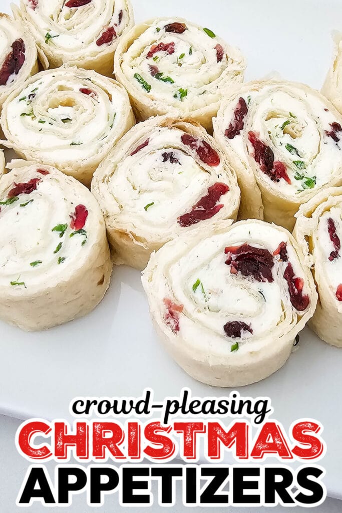 Christmas Appetizers-Cranberry Feta Pinwheels