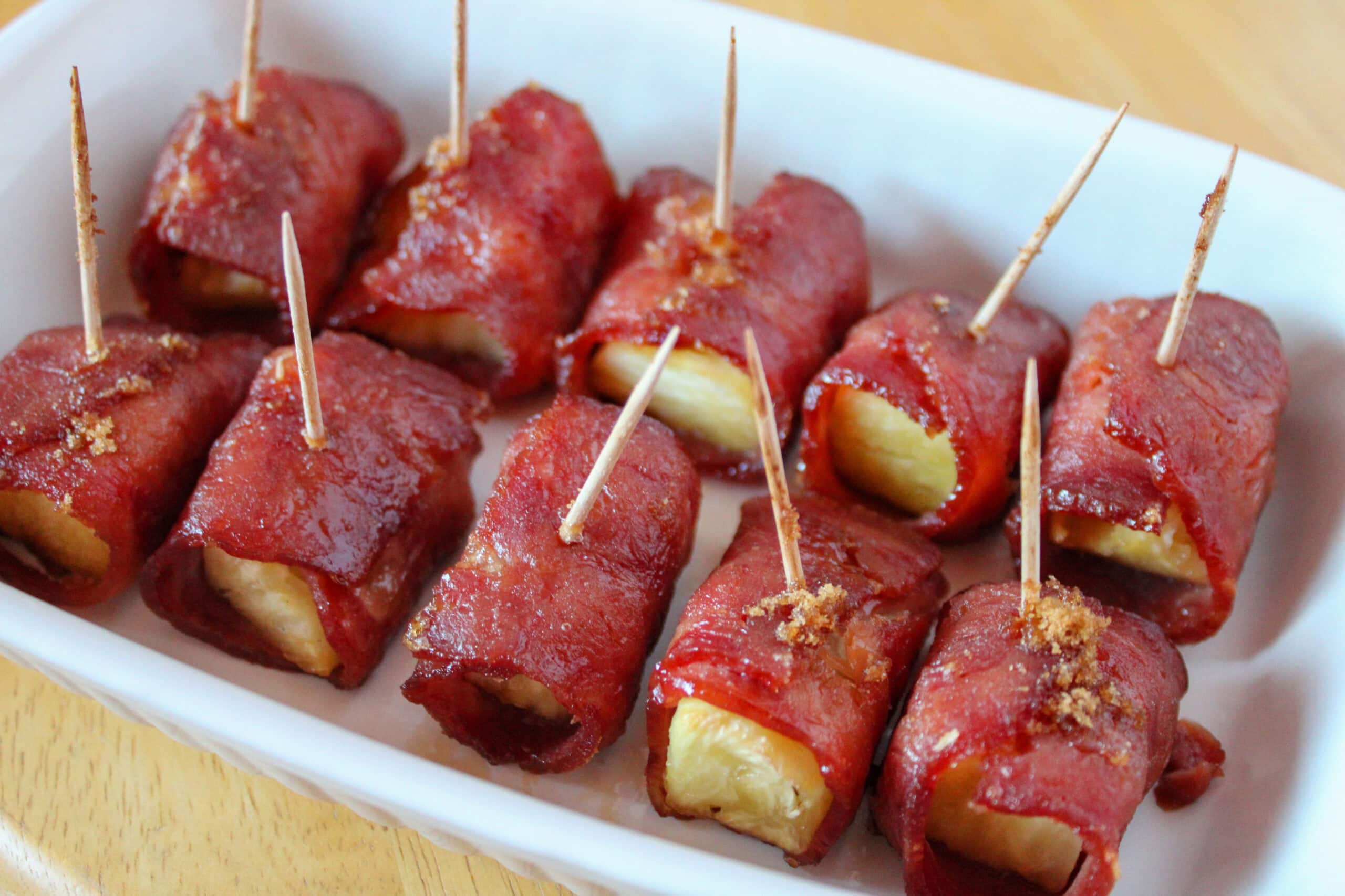 Crispy Bacon-Wrapped Pineapple Bites