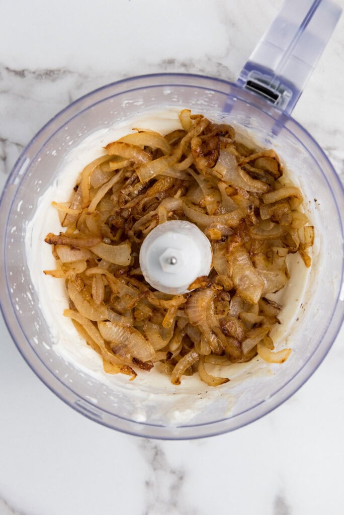 caramelized onion dip - step 5