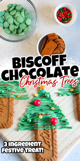 biscoff chocolate christmas trees