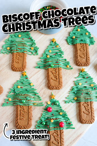 biscoff chocolate christmas trees