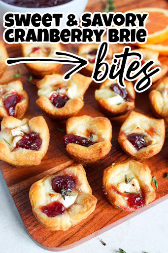 cranberry brie bites