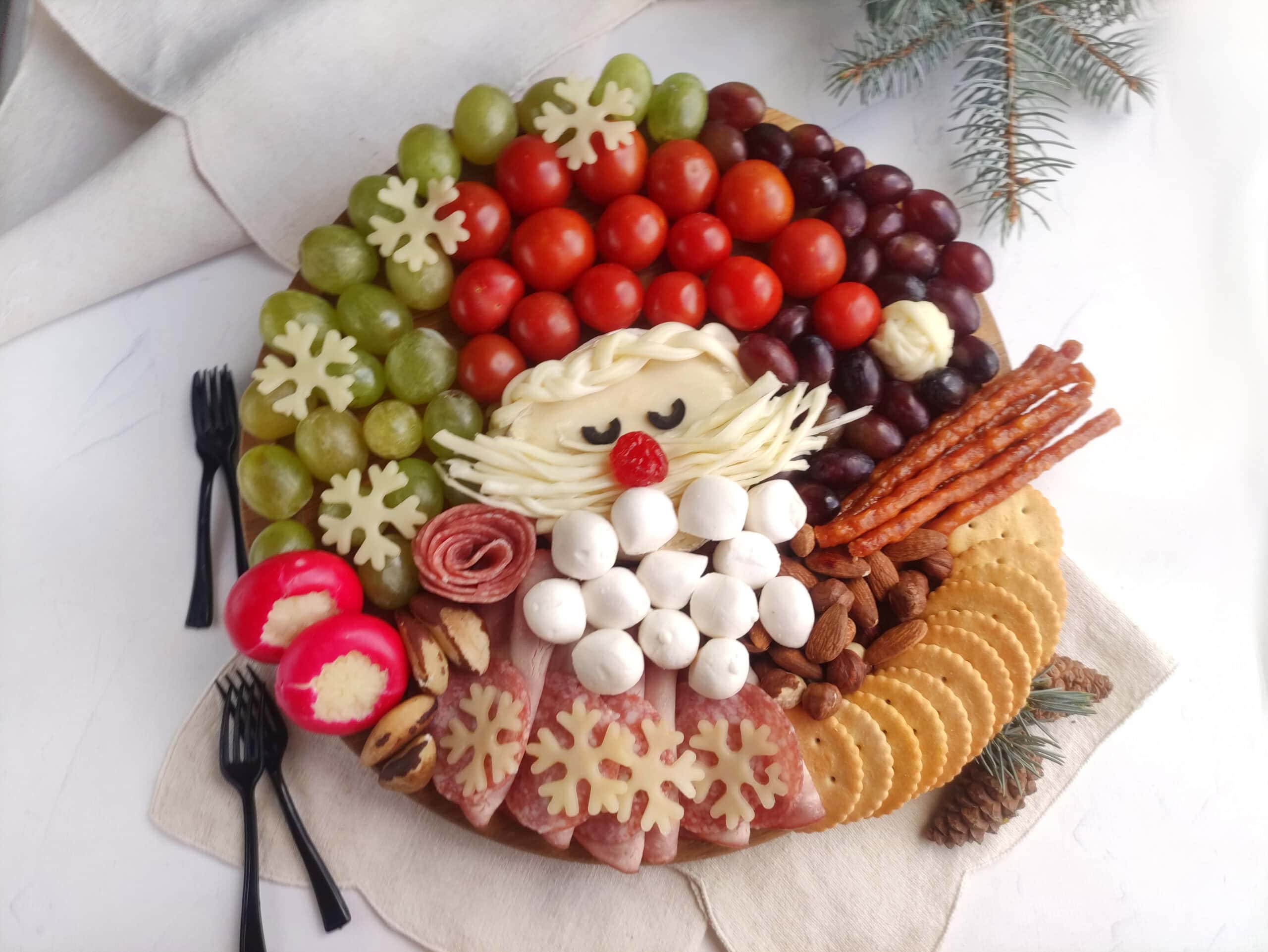 Holiday Cheer with a Santa Charcuterie Board