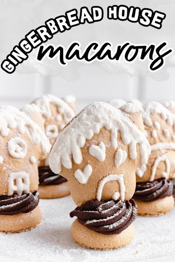 gingerbread house macarons