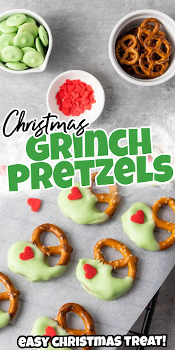 grinch pretzels